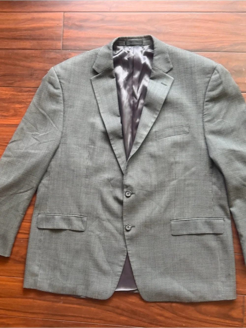 Lauren‎ Ralph Lauren Gray Textured Two-Button Sport Coat